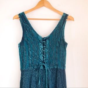 BOHEMIAN Teal Hippy Dress